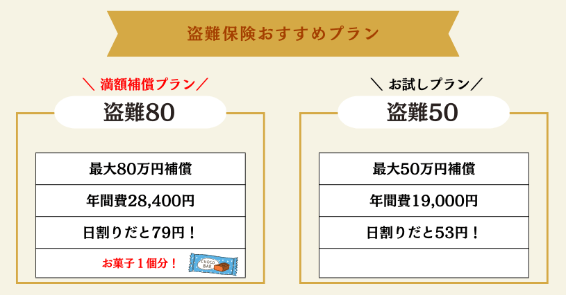 盗難プラン80,50